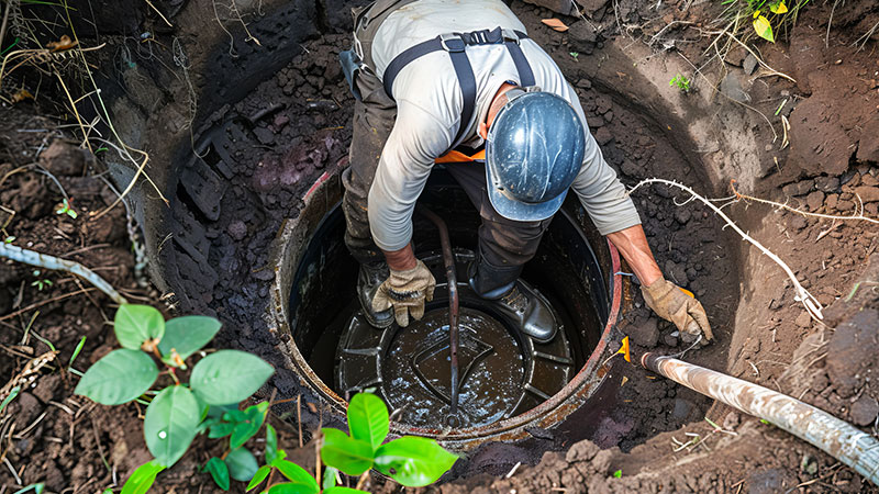 emergency septic tank repair by plumber